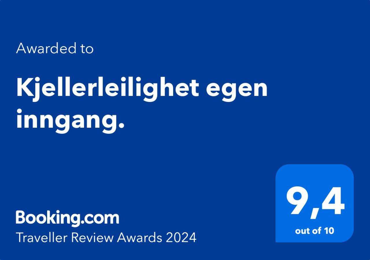Kjellerleilighet Egen Inngang. Stange Exteriör bild